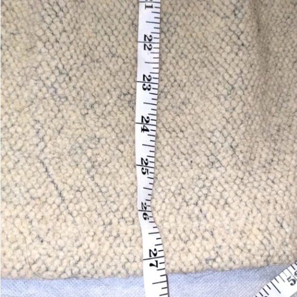 Izod Quarter Zip Mock Neck Pullover Black and Cream Snowflake Sweater - Picture 7 of 8